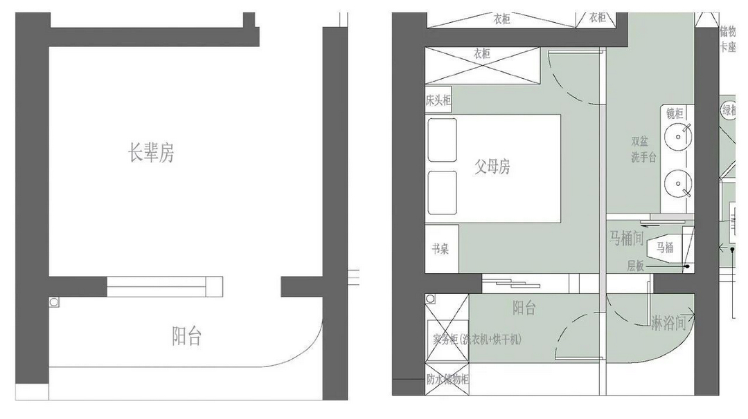 两房改三房！又双叒叕来了！房间不够厨房来凑，无中生有增一卫