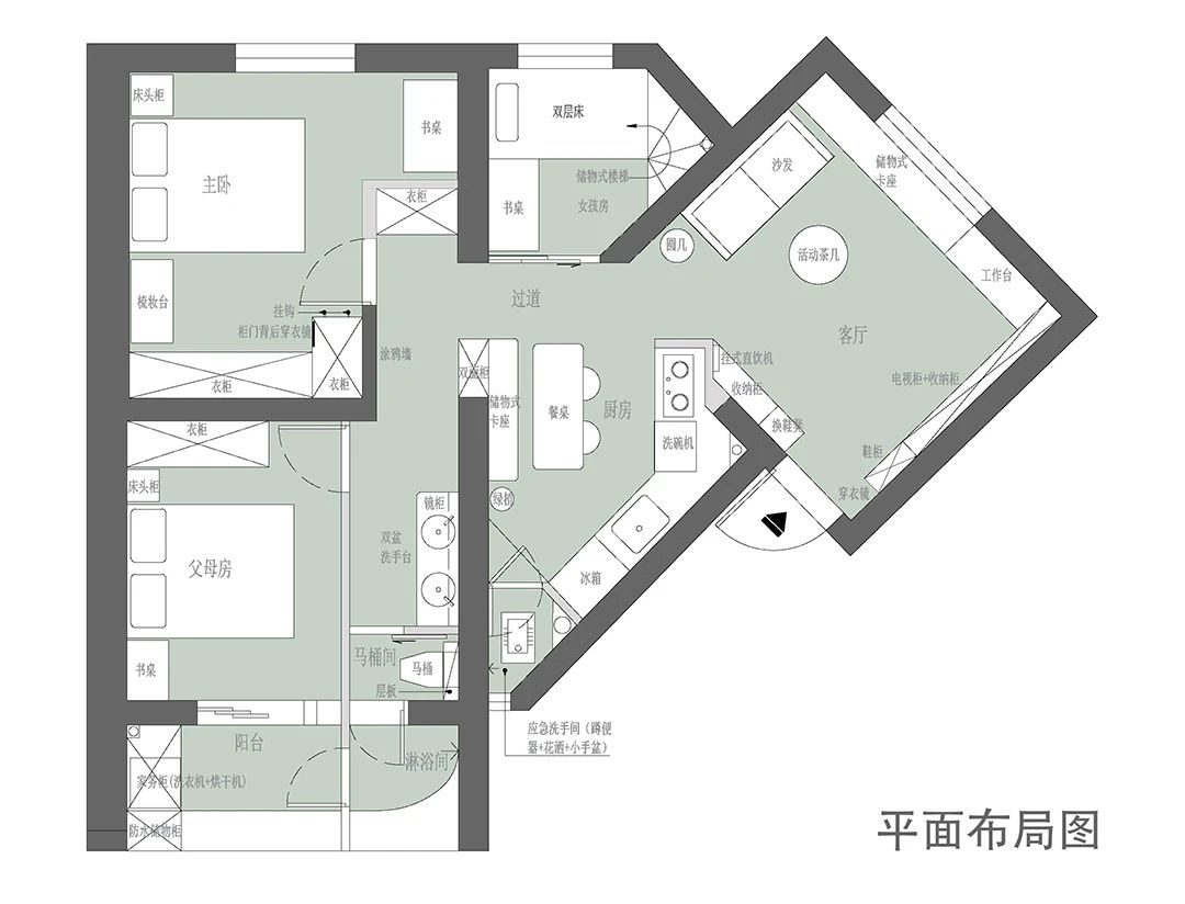 两房改三房！又双叒叕来了！房间不够厨房来凑，无中生有增一卫