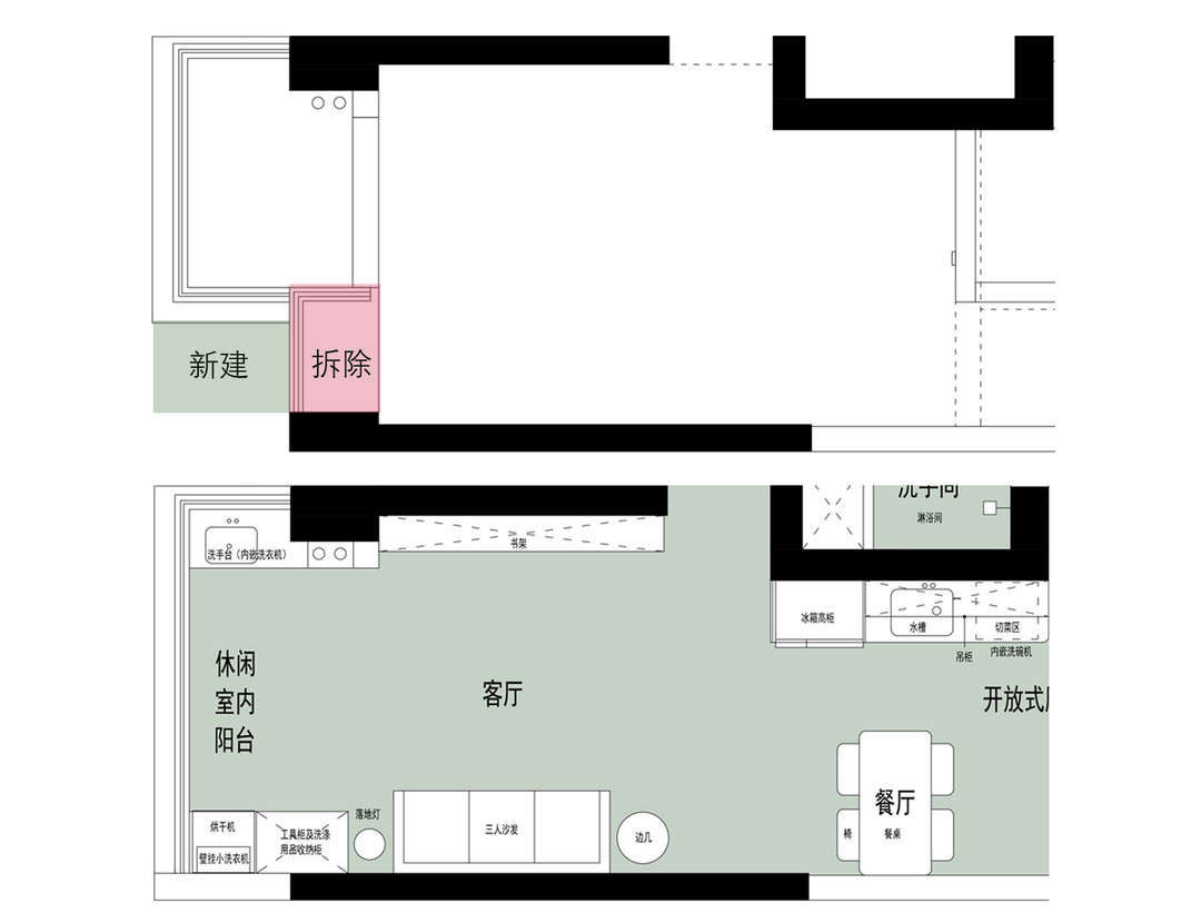 直线之雅，弧线之柔，留白造境之家