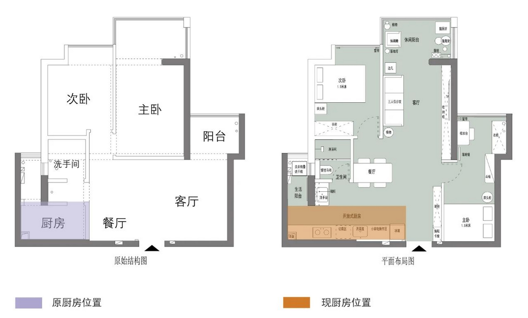 《浅秋》主卧改成客厅，奇葩户型变成宝！